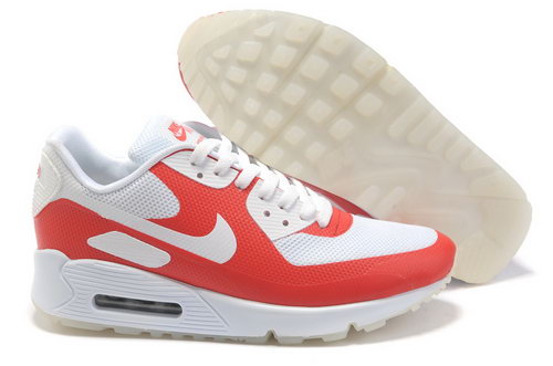 Nike Air Max 90 Womens White Red Reduced
